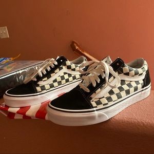 Vans Old Skool Checkerboard Skate Shoe